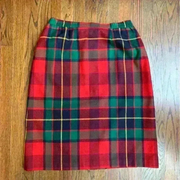 Vintage Wool Christmas Holiday Skirt by Personal Size 18 - Picture 7 of 7